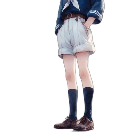 jacket, staff, dress, creature transparent PNG cut-out