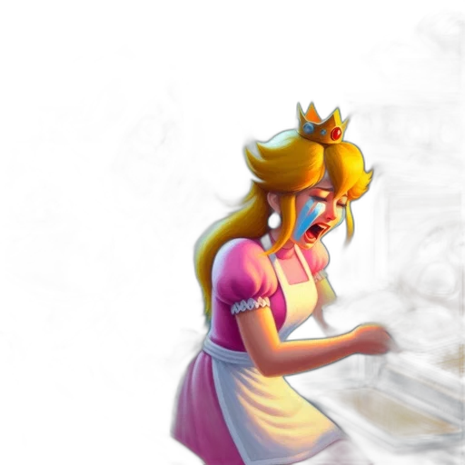 crown, staff, dress, concept art transparent PNG cut-out