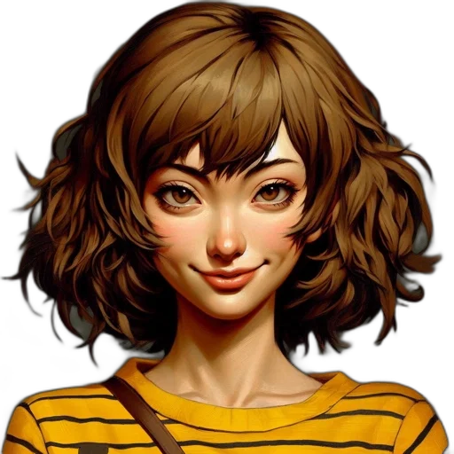 face, staff, hair, dress transparent PNG cut-out