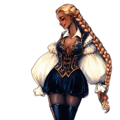 dress, staff, crown, concept art transparent PNG cut-out