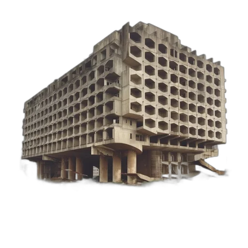 building, furniture, 3d render, concept art transparent PNG cut-out