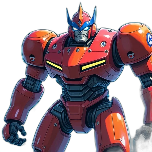 robot, concept art, 3d render, comic book art transparent PNG cut-out