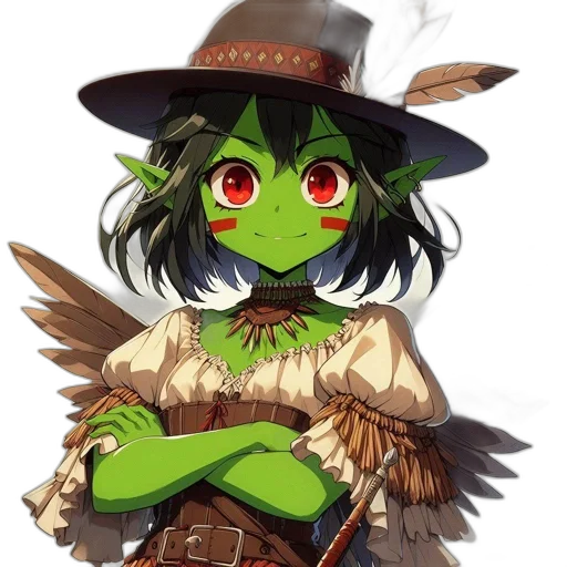 hat, staff, mask, dragon transparent PNG cut-out