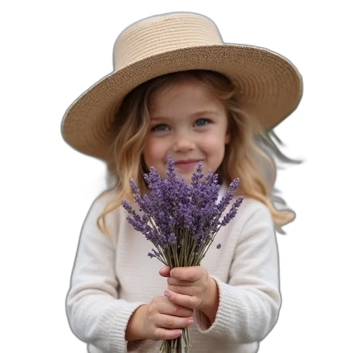 hat, flower, crown, photorealistic transparent PNG cut-out