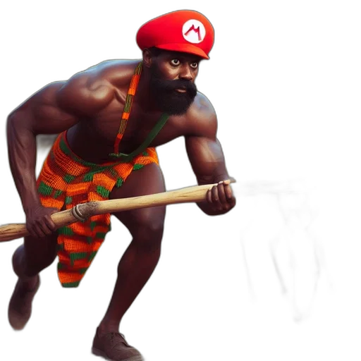 animal, hat, weapon, staff transparent PNG cut-out