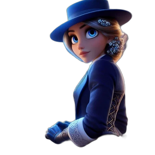hat, jacket, staff, face transparent PNG cut-out