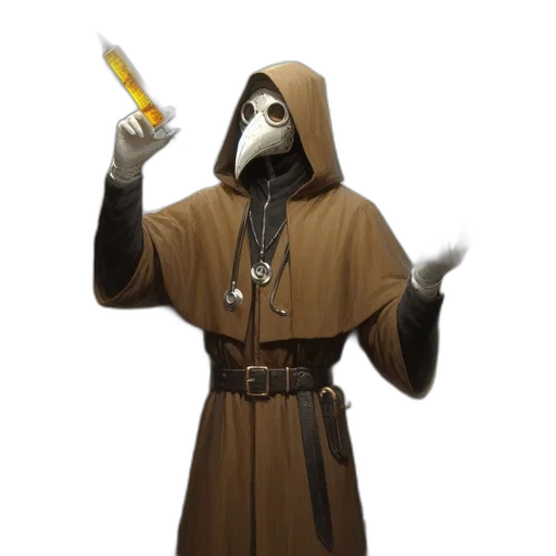 mask, staff, jacket, concept art transparent PNG cut-out