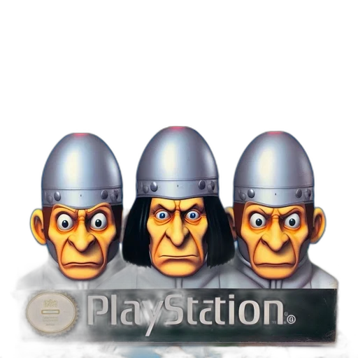 robot, mask, crown, 3d render transparent PNG cut-out