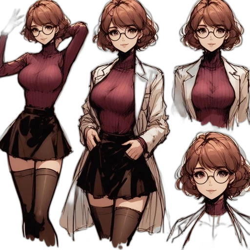 dress, staff, concept art, anime transparent PNG cut-out
