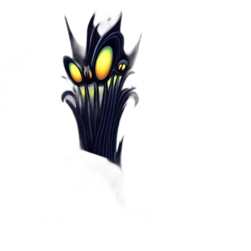 creature, staff, crown, flower transparent PNG cut-out