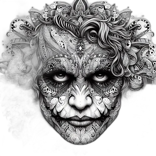 mask, face, creature, crown transparent PNG cut-out