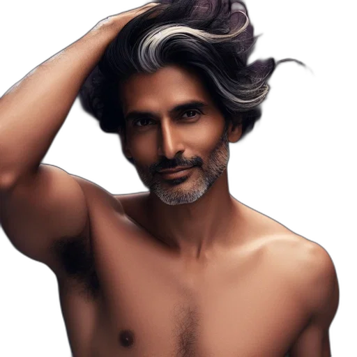 hair, photorealistic, fantasy art, oil painting transparent PNG cut-out