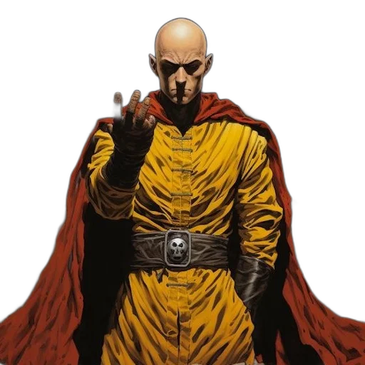 comic book art, concept art, man, yellow transparent PNG cut-out