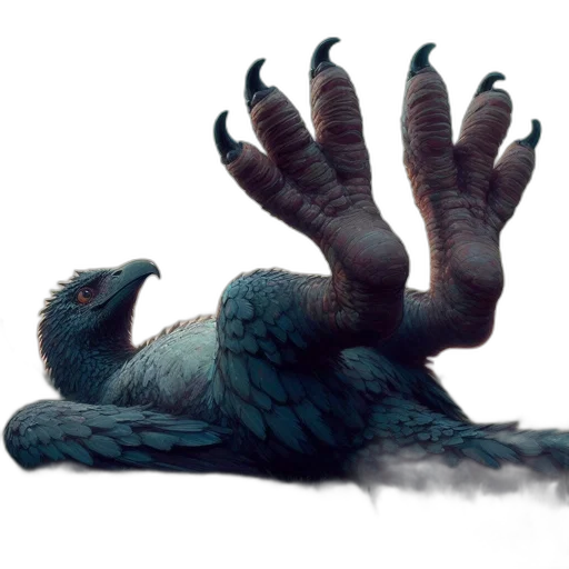 creature, dragon, animal, staff transparent PNG cut-out