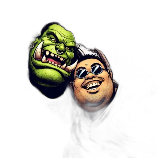 mask, face, creature, comic book art transparent PNG cut-out