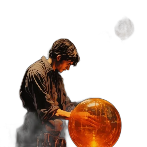 staff, concept art, photorealistic, oil painting transparent PNG cut-out