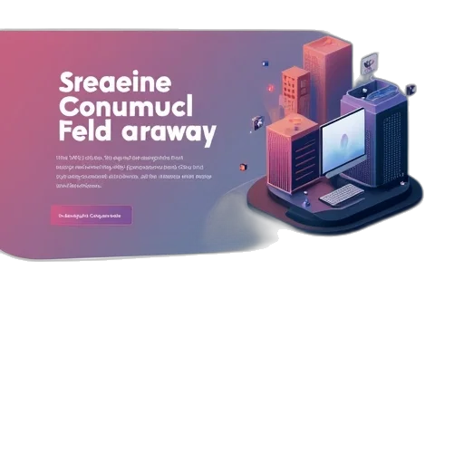 vaporwave, 3d render, screenshot, company transparent PNG cut-out