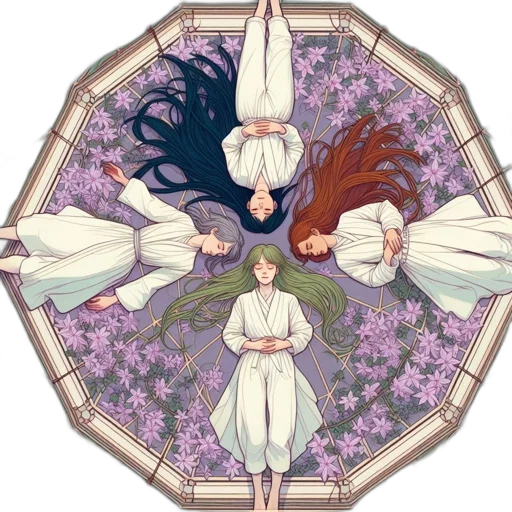 flower, anime, pixel art, concept art transparent PNG cut-out