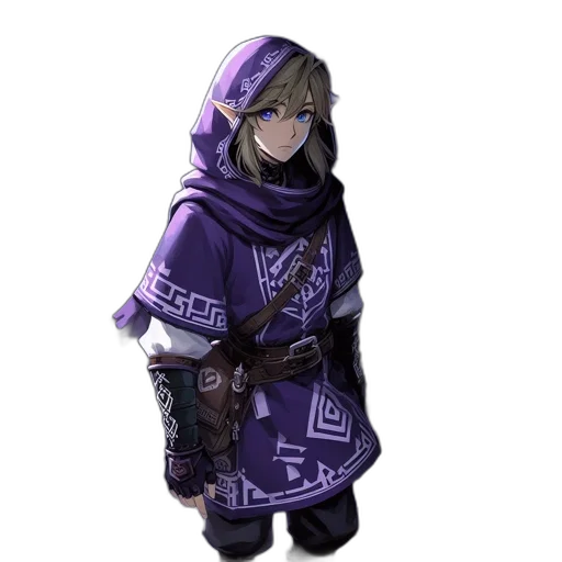 jacket, staff, weapon, mask transparent PNG cut-out
