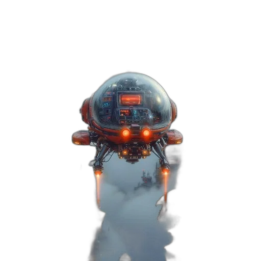 robot, creature, weapon, staff transparent PNG cut-out