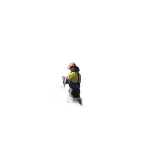 staff, jacket, hat, robot transparent PNG cut-out