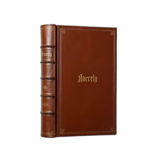 jewelry, brown, leather-bound, book transparent PNG cut-out