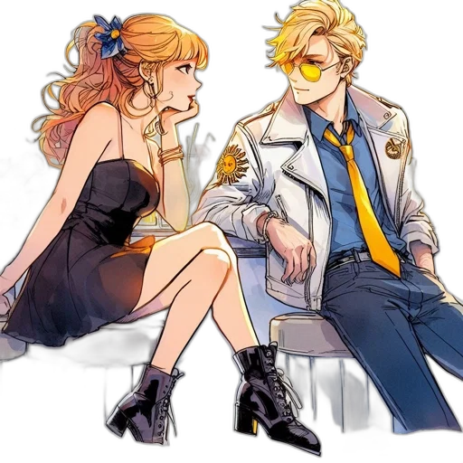 anime, concept art, watercolor, cartoon transparent PNG cut-out