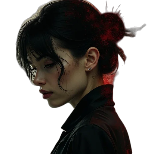 dragon, face, jacket, mask transparent PNG cut-out