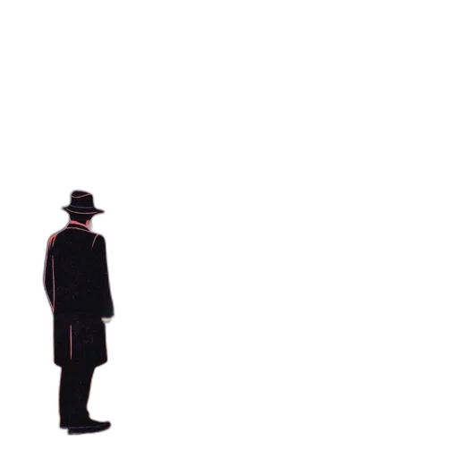 hat, umbrella, robot, staff transparent PNG cut-out