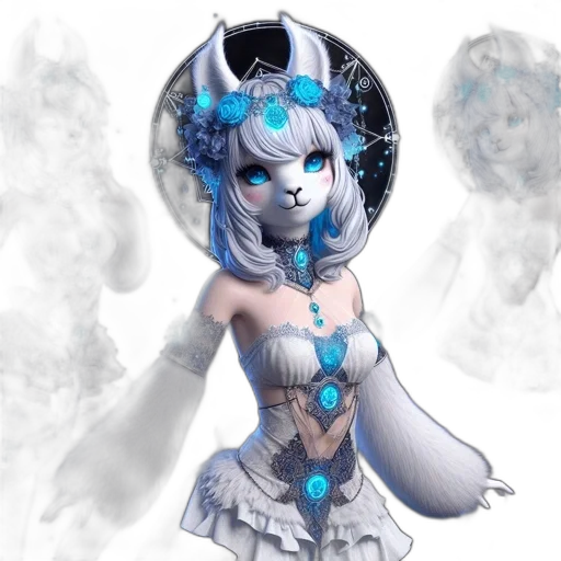 staff, mask, dress, fantasy art transparent PNG cut-out