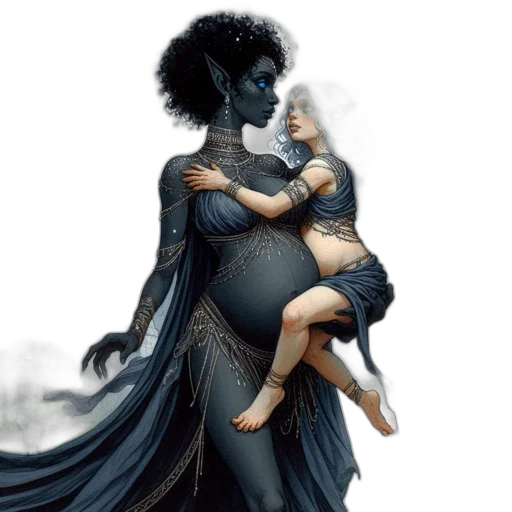 fantasy art, concept art, comic book art, photorealistic transparent PNG cut-out
