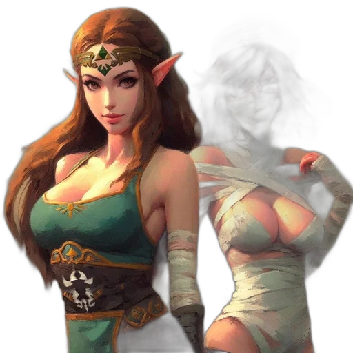 fantasy art, concept art, pixel art, photorealistic transparent PNG cut-out