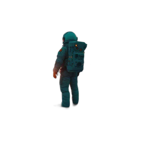 robot, jacket, staff, creature transparent PNG cut-out