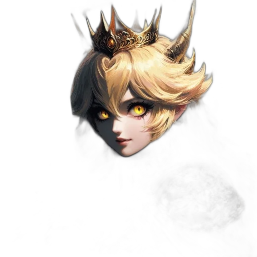 crown, mask, face, staff transparent PNG cut-out