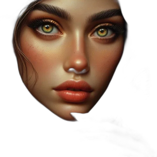 face, mask, jewelry, creature transparent PNG cut-out