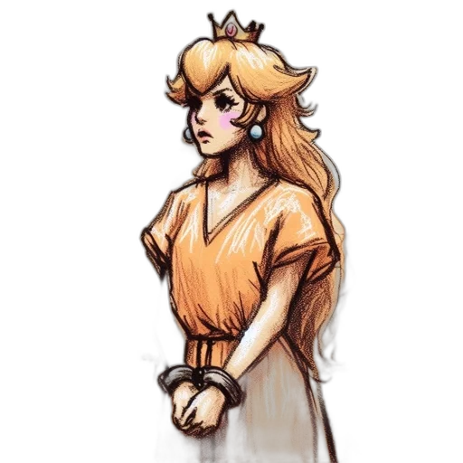 crown, dress, staff, concept art transparent PNG cut-out
