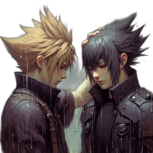 concept art, fantasy art, anime, watercolor transparent PNG cut-out