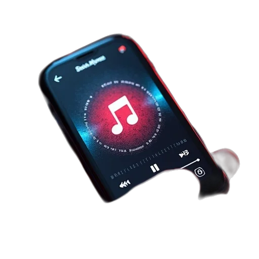 itunes, mini, player, being transparent PNG cut-out