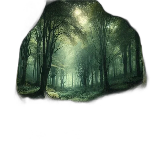 jacket, dress, tree, hat transparent PNG cut-out