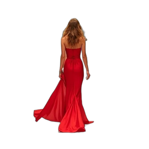 dress, jewelry, red, fashion transparent PNG cut-out