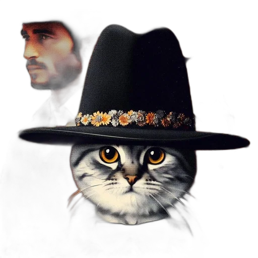 hat, animal, staff, jewelry transparent PNG cut-out