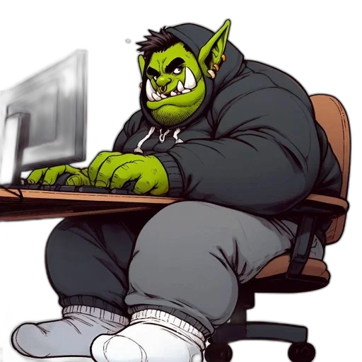 staff, creature, concept art, cartoon transparent PNG cut-out