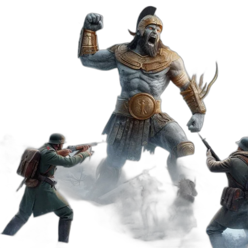 concept art, fantasy art, 3d render, comic book art transparent PNG cut-out