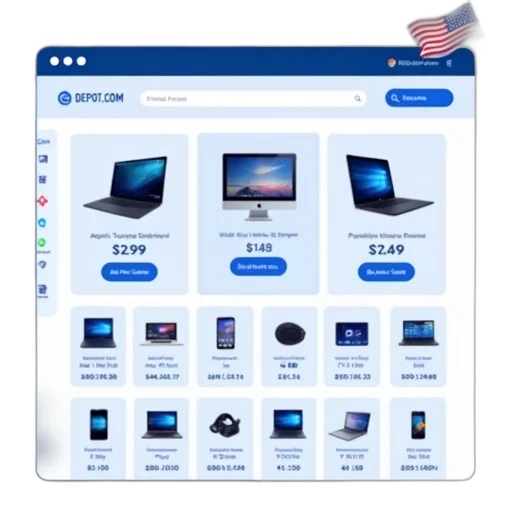 screenshot, website, blue, white transparent PNG cut-out