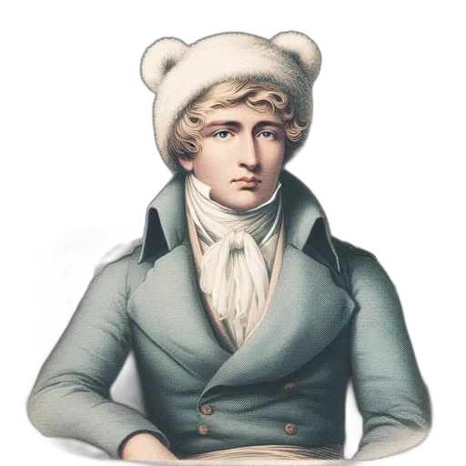 hat, face, staff, jacket transparent PNG cut-out
