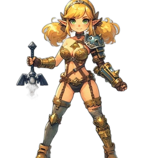 weapon, staff, sword, dress transparent PNG cut-out