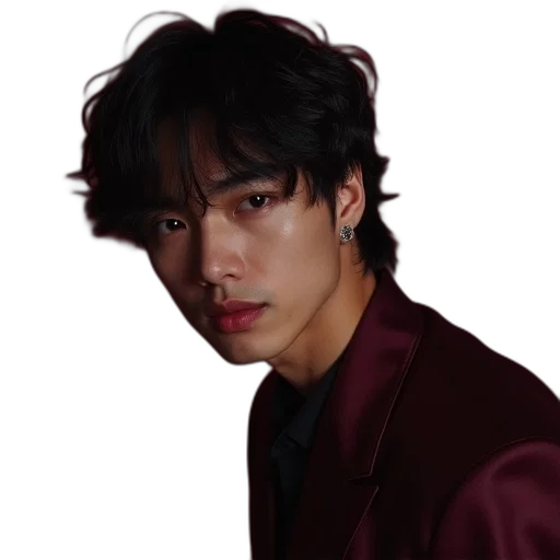 face, staff, hair, photorealistic transparent PNG cut-out