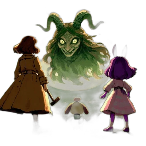 creature, mask, concept art, pixel art transparent PNG cut-out