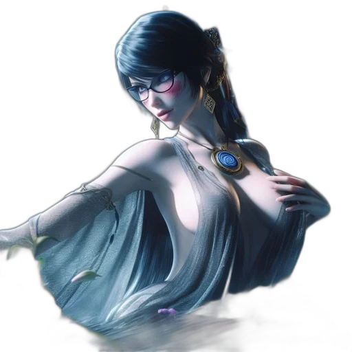 dress, jewelry, fantasy art, concept art transparent PNG cut-out