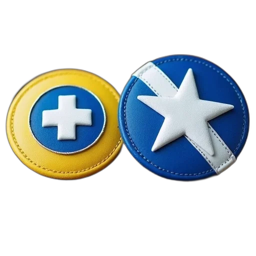 jewelry, 3d render, blue, yellow transparent PNG cut-out